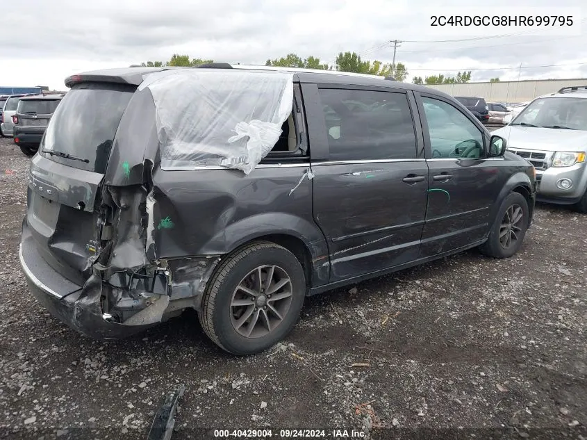 2017 Dodge Grand Caravan Sxt VIN: 2C4RDGCG8HR699795 Lot: 40429004