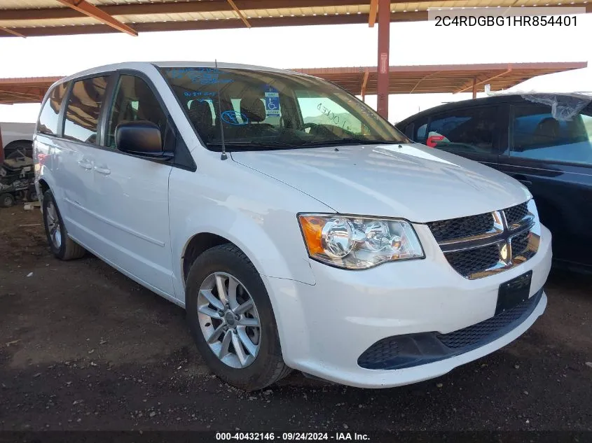 2017 Dodge Grand Caravan Se VIN: 2C4RDGBG1HR854401 Lot: 40432146