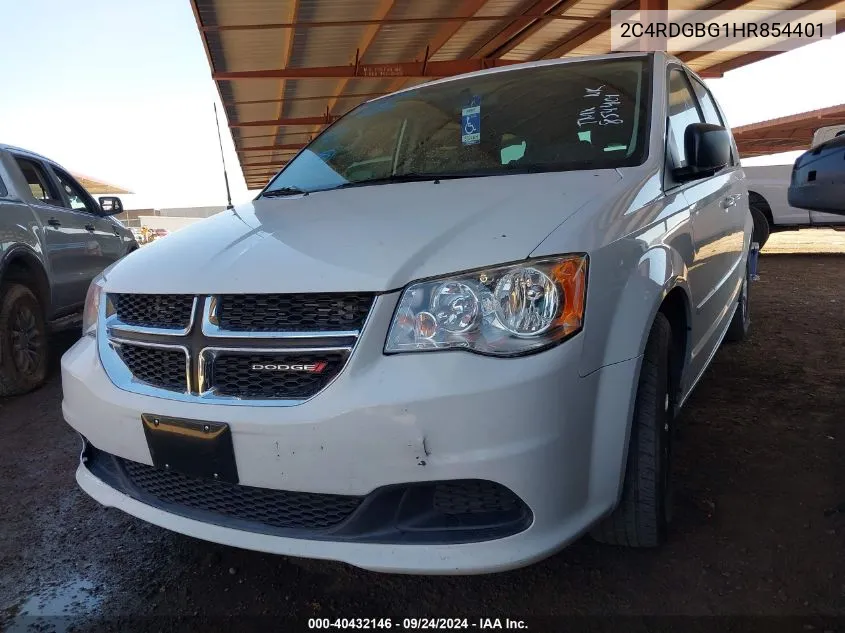 2C4RDGBG1HR854401 2017 Dodge Grand Caravan Se