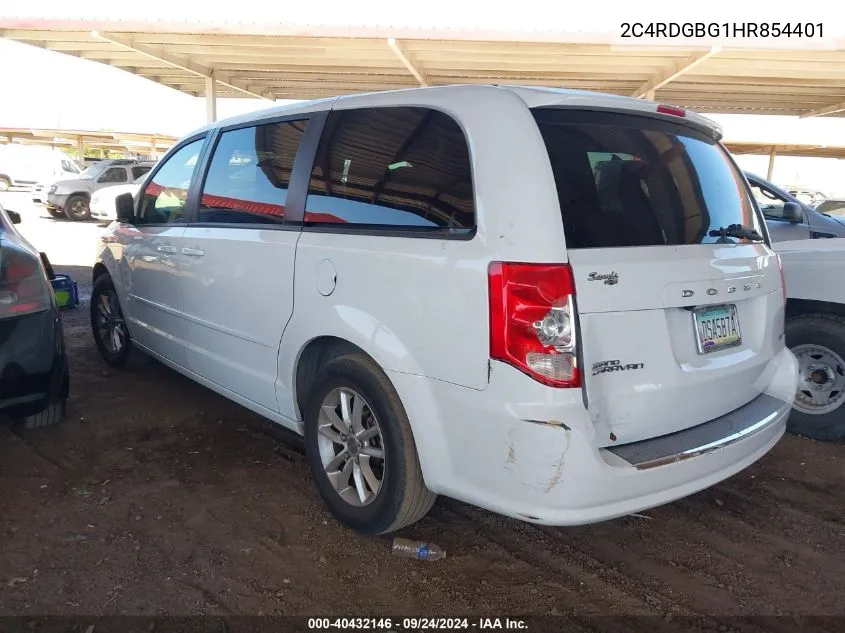 2C4RDGBG1HR854401 2017 Dodge Grand Caravan Se