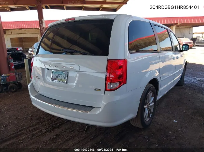 2017 Dodge Grand Caravan Se VIN: 2C4RDGBG1HR854401 Lot: 40432146