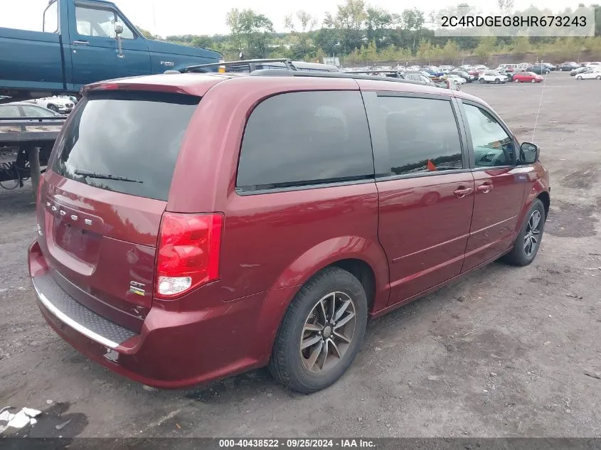 2C4RDGEG8HR673243 2017 Dodge Grand Caravan Gt