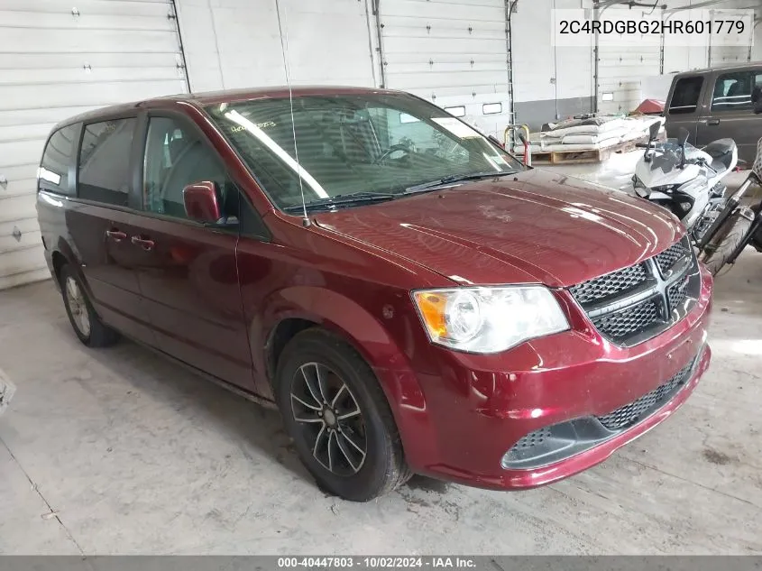 2017 Dodge Grand Caravan Se Plus VIN: 2C4RDGBG2HR601779 Lot: 40447803