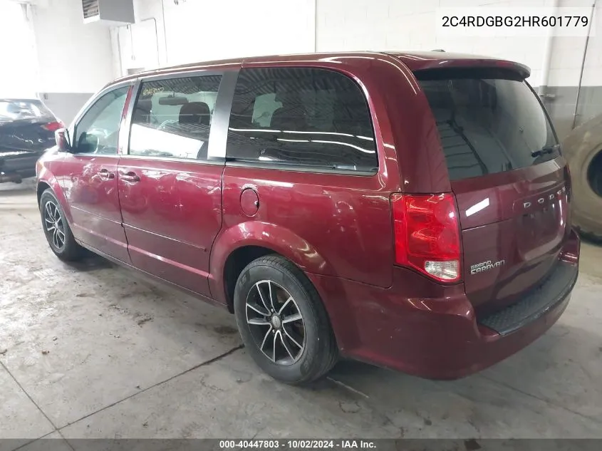 2C4RDGBG2HR601779 2017 Dodge Grand Caravan Se Plus