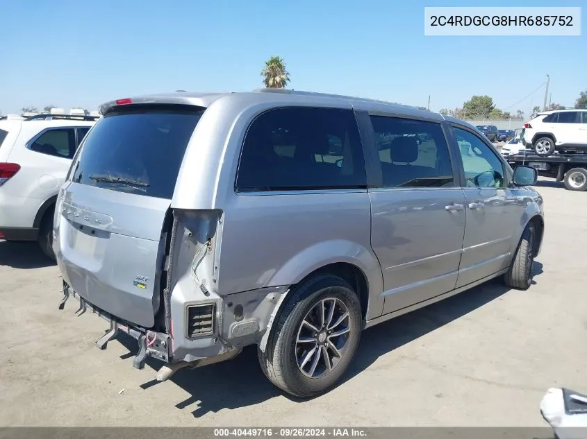 2017 Dodge Grand Caravan Sxt VIN: 2C4RDGCG8HR685752 Lot: 40449716