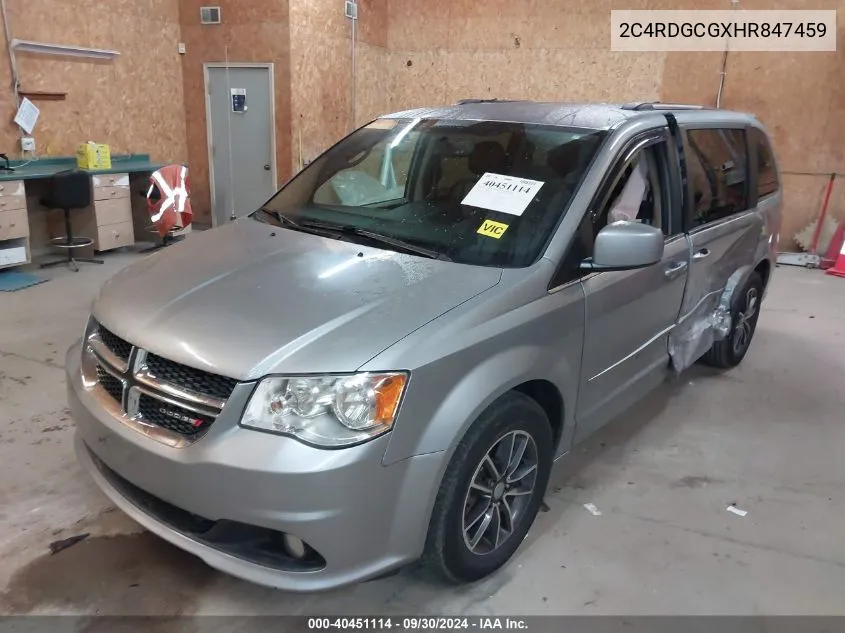 2017 Dodge Grand Caravan Sxt VIN: 2C4RDGCGXHR847459 Lot: 40451114