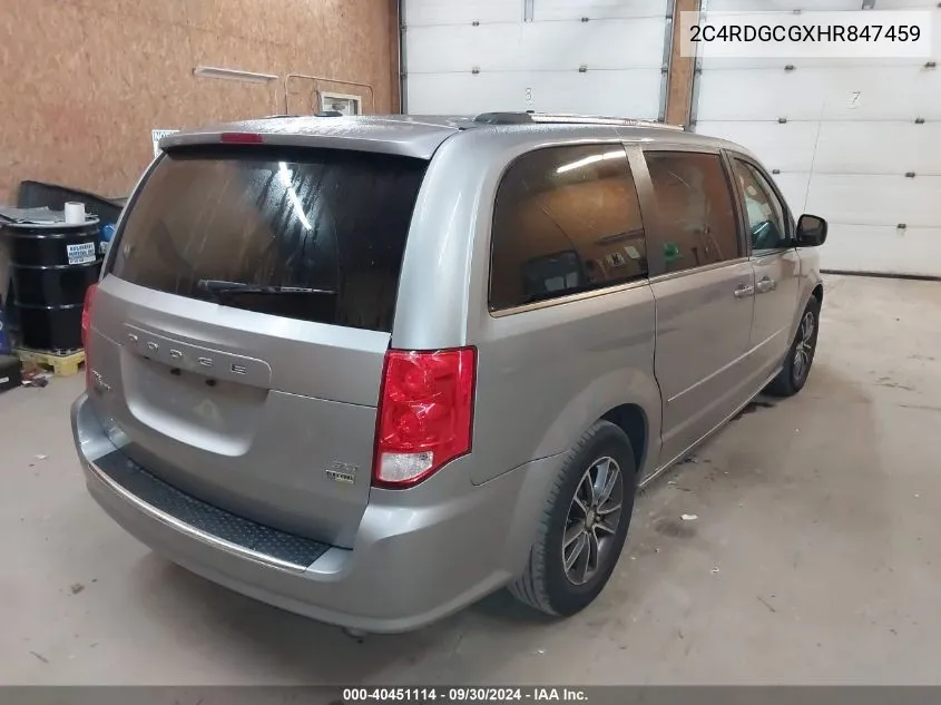 2C4RDGCGXHR847459 2017 Dodge Grand Caravan Sxt