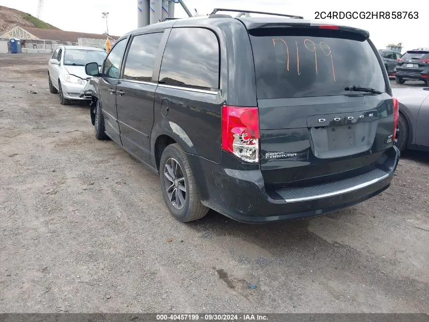 2C4RDGCG2HR858763 2017 Dodge Grand Caravan Sxt