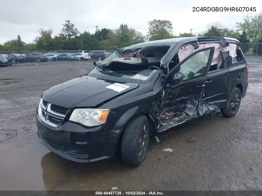 2017 Dodge Grand Caravan Se VIN: 2C4RDGBG9HR607045 Lot: 40457728