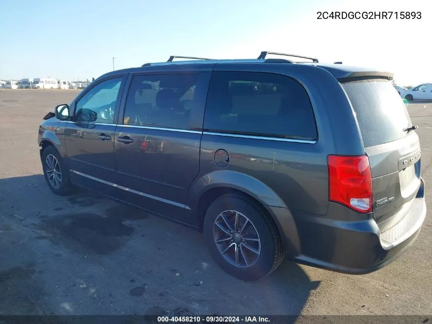 2C4RDGCG2HR715893 2017 Dodge Grand Caravan Sxt