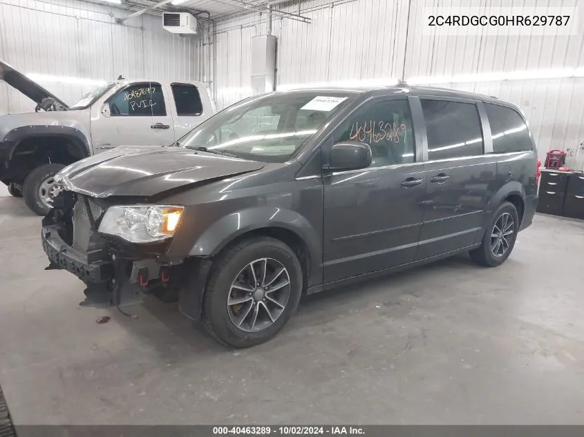 2C4RDGCG0HR629787 2017 Dodge Grand Caravan Sxt