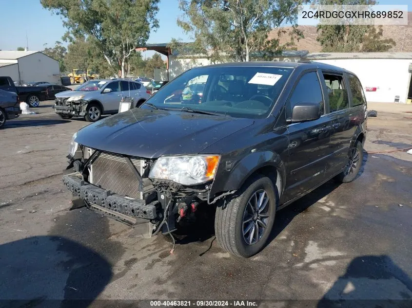 2C4RDGCGXHR689852 2017 Dodge Grand Caravan Sxt