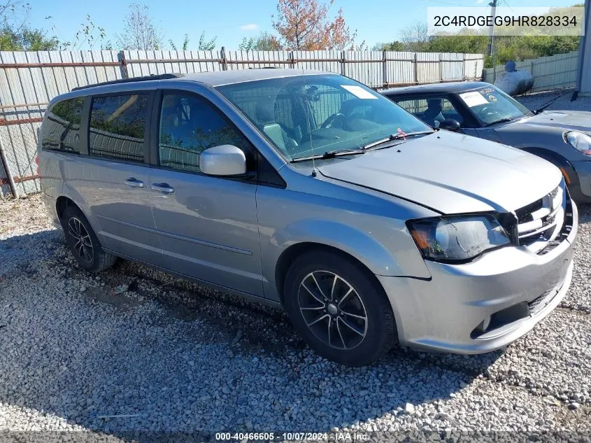 2017 Dodge Grand Caravan Gt VIN: 2C4RDGEG9HR828334 Lot: 40466605