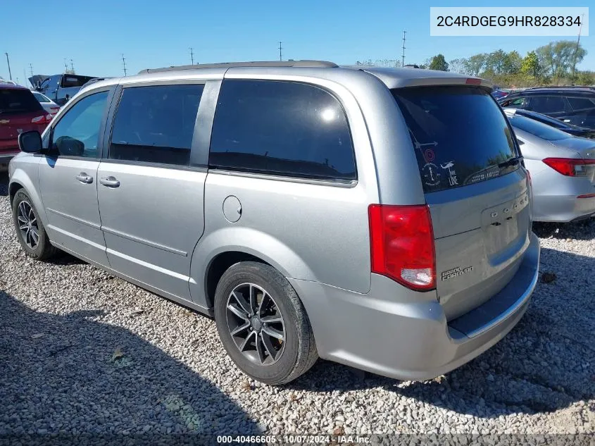 2017 Dodge Grand Caravan Gt VIN: 2C4RDGEG9HR828334 Lot: 40466605