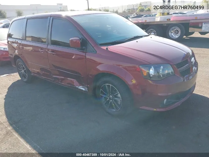 2C4RDGEG7HR760499 2017 Dodge Grand Caravan Gt