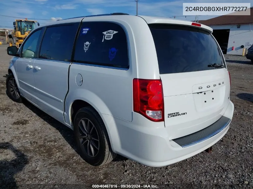 2017 Dodge Grand Caravan Cvp/Sxt VIN: 2C4RDGBGXHR772277 Lot: 40467816