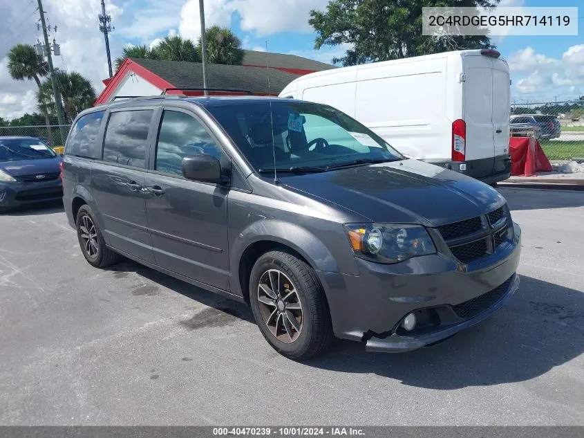 2017 Dodge Grand Caravan Gt VIN: 2C4RDGEG5HR714119 Lot: 40470239