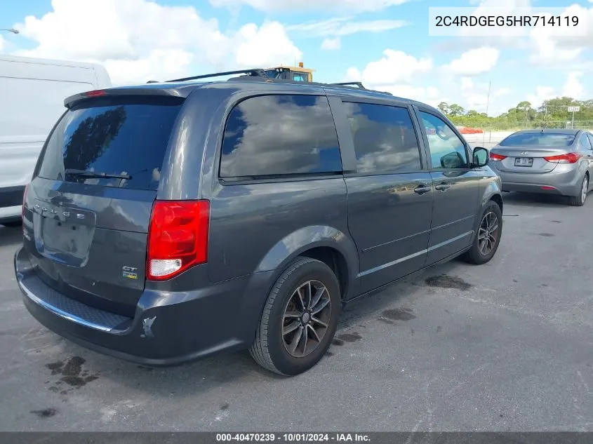 2017 Dodge Grand Caravan Gt VIN: 2C4RDGEG5HR714119 Lot: 40470239