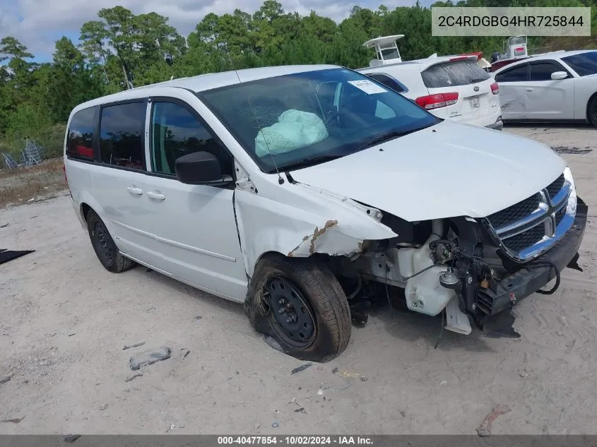 2C4RDGBG4HR725844 2017 Dodge Grand Caravan Se