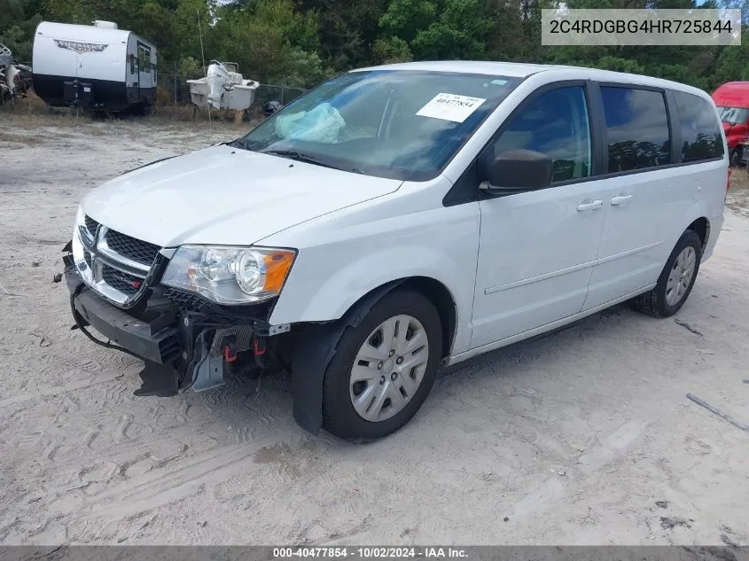 2C4RDGBG4HR725844 2017 Dodge Grand Caravan Se