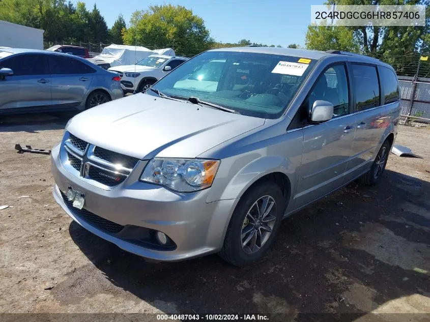 2017 Dodge Grand Caravan Sxt VIN: 2C4RDGCG6HR857406 Lot: 40487043