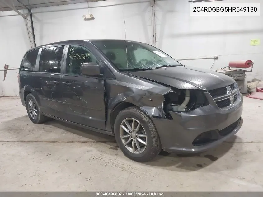 2017 Dodge Grand Caravan Se Plus VIN: 2C4RDGBG5HR549130 Lot: 40496807