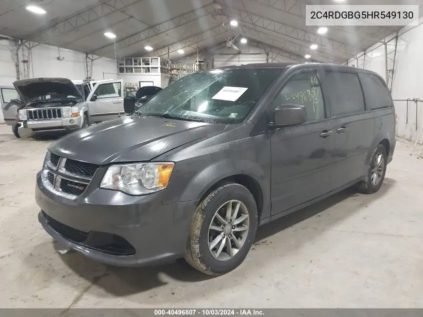 2017 Dodge Grand Caravan Se Plus VIN: 2C4RDGBG5HR549130 Lot: 40496807