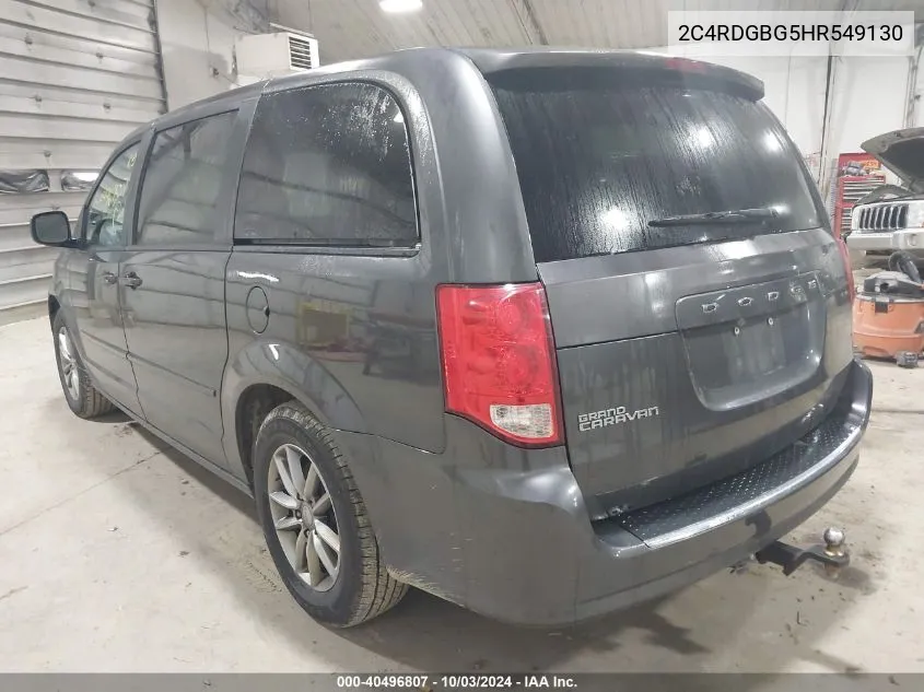 2C4RDGBG5HR549130 2017 Dodge Grand Caravan Se Plus