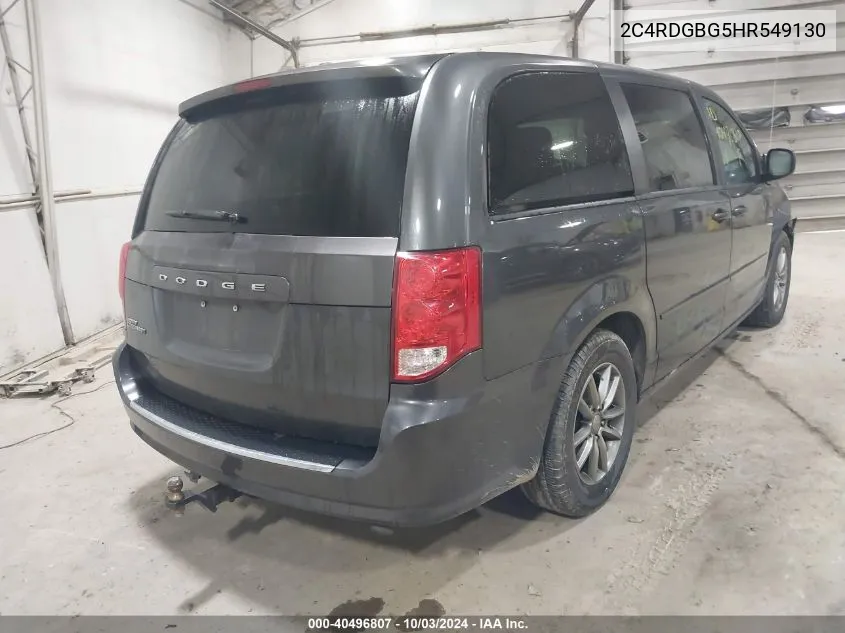 2C4RDGBG5HR549130 2017 Dodge Grand Caravan Se Plus