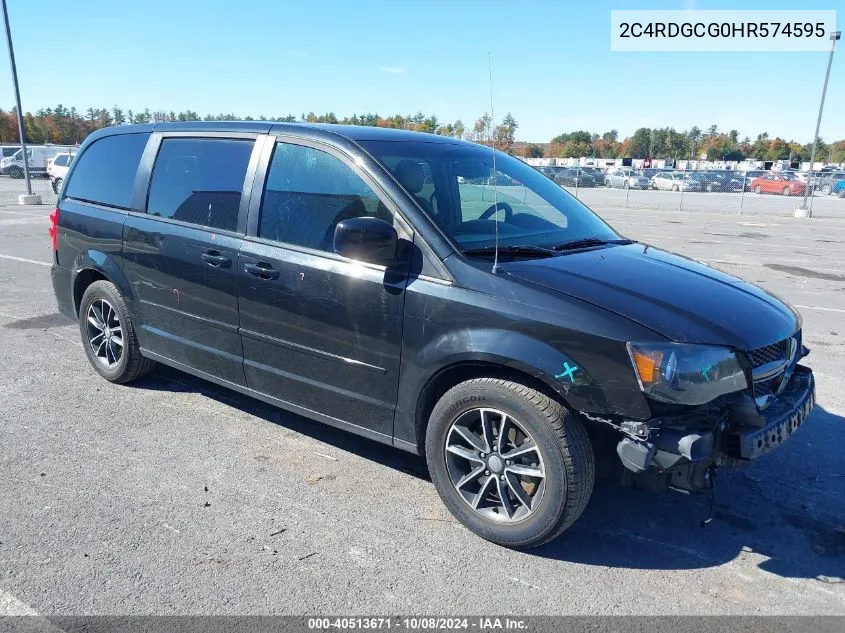 2017 Dodge Grand Caravan Sxt VIN: 2C4RDGCG0HR574595 Lot: 40513671