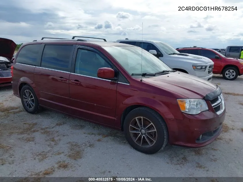 2017 Dodge Grand Caravan Sxt VIN: 2C4RDGCG1HR678254 Lot: 40532575