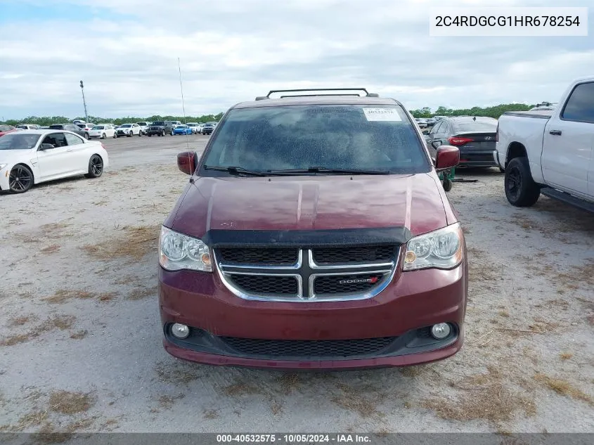 2017 Dodge Grand Caravan Sxt VIN: 2C4RDGCG1HR678254 Lot: 40532575