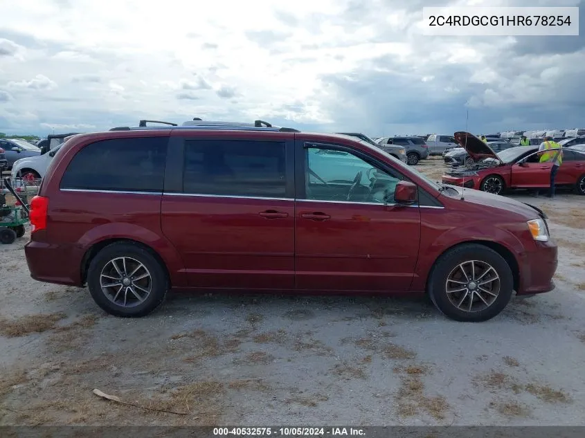 2017 Dodge Grand Caravan Sxt VIN: 2C4RDGCG1HR678254 Lot: 40532575