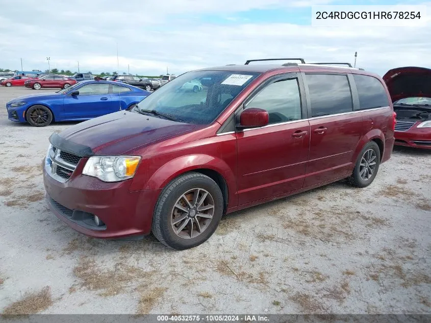 2C4RDGCG1HR678254 2017 Dodge Grand Caravan Sxt