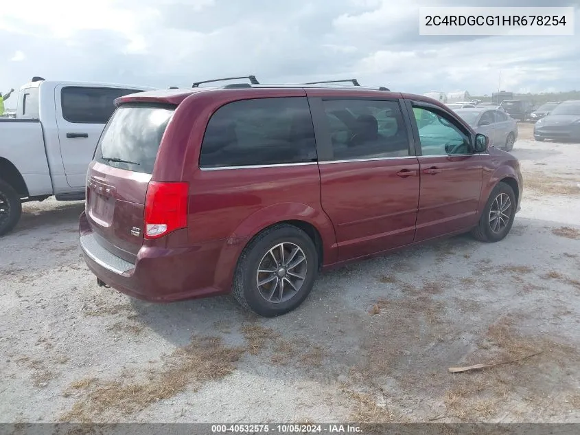 2C4RDGCG1HR678254 2017 Dodge Grand Caravan Sxt