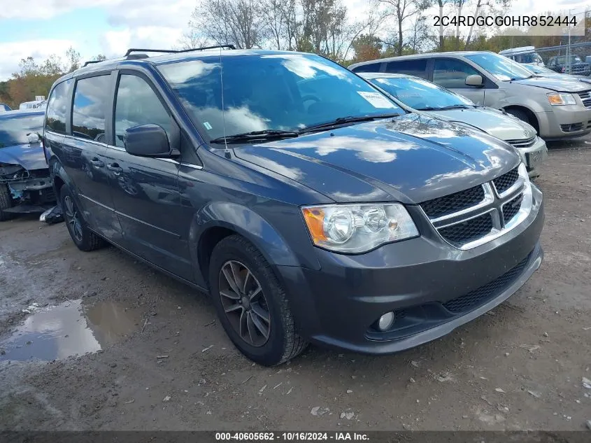 2017 Dodge Grand Caravan Sxt VIN: 2C4RDGCG0HR852444 Lot: 40605662