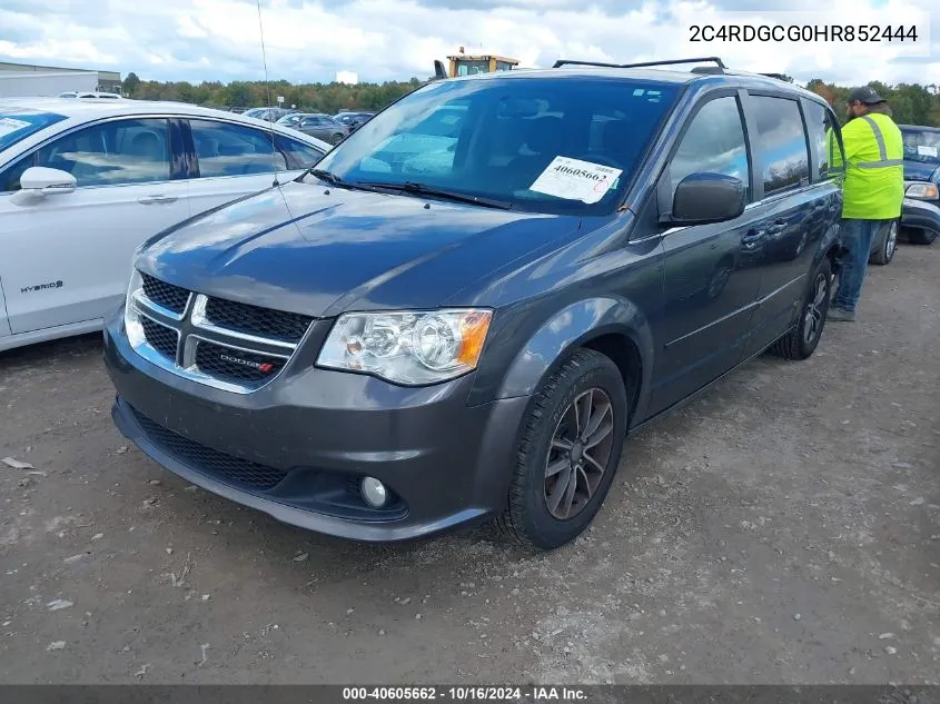 2017 Dodge Grand Caravan Sxt VIN: 2C4RDGCG0HR852444 Lot: 40605662