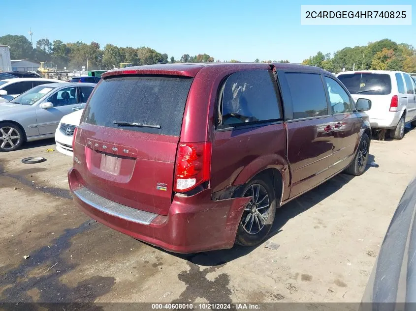 2C4RDGEG4HR740825 2017 Dodge Grand Caravan Gt