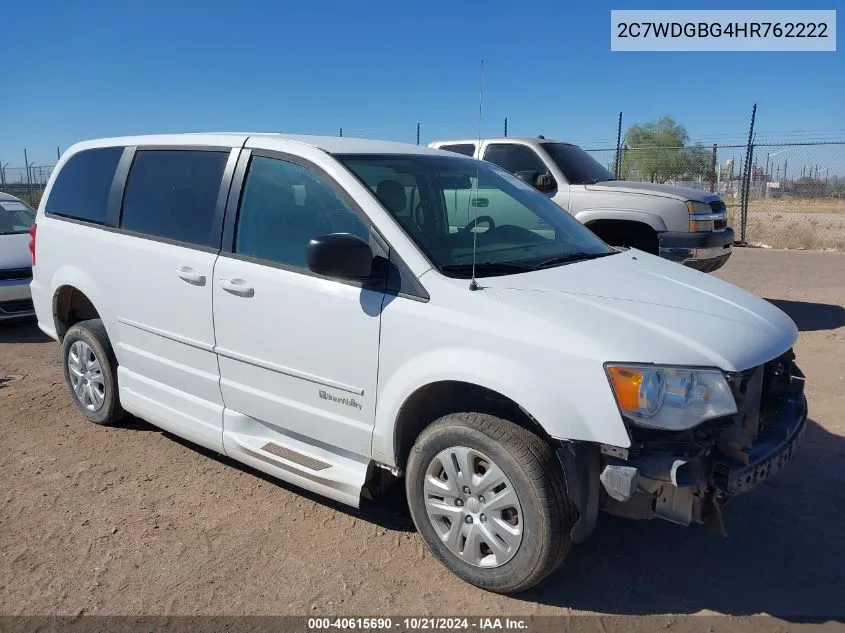 2017 Dodge Grand Caravan Se VIN: 2C7WDGBG4HR762222 Lot: 40615690