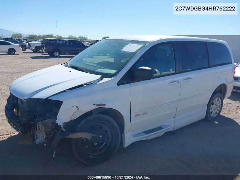 2017 Dodge Grand Caravan Se VIN: 2C7WDGBG4HR762222 Lot: 40615690