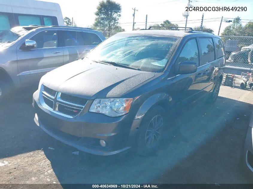 2017 Dodge Grand Caravan Sxt VIN: 2C4RDGCG3HR649290 Lot: 40634969