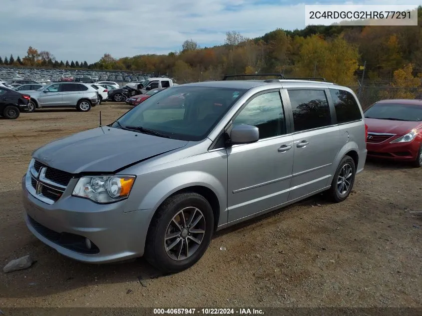 2C4RDGCG2HR677291 2017 Dodge Grand Caravan Sxt