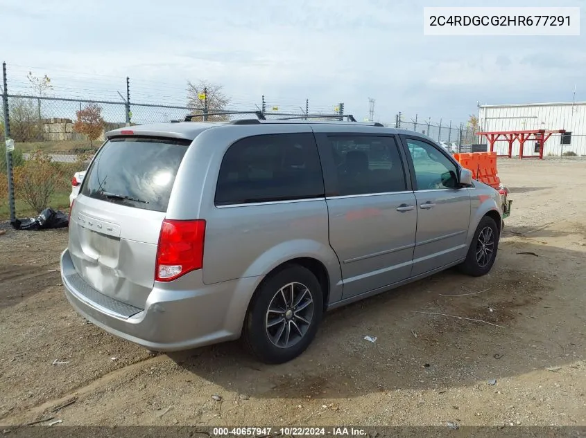 2017 Dodge Grand Caravan Sxt VIN: 2C4RDGCG2HR677291 Lot: 40657947