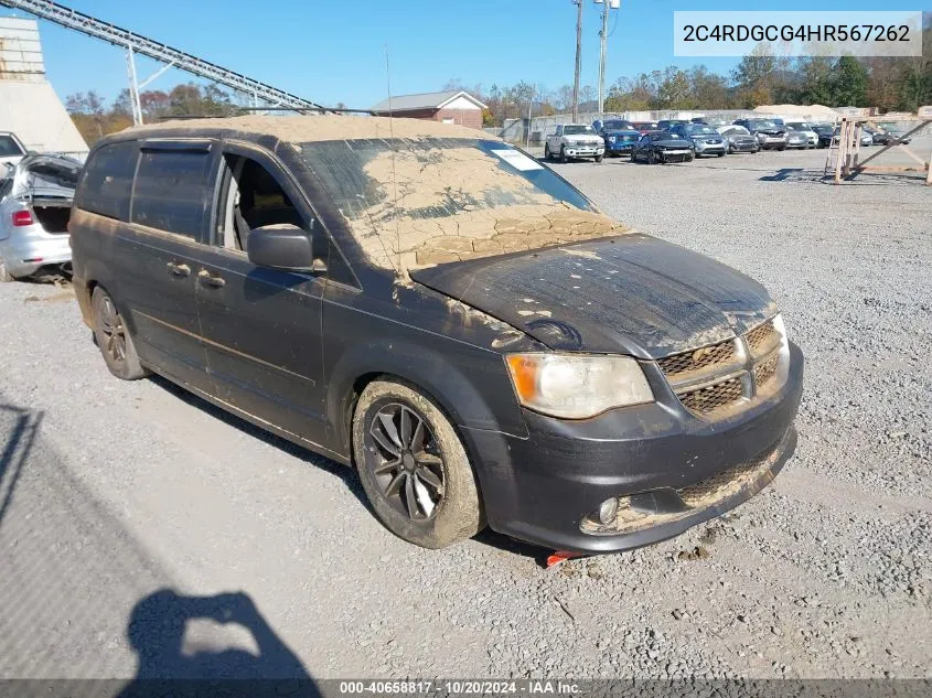 2C4RDGCG4HR567262 2017 Dodge Grand Caravan Sxt