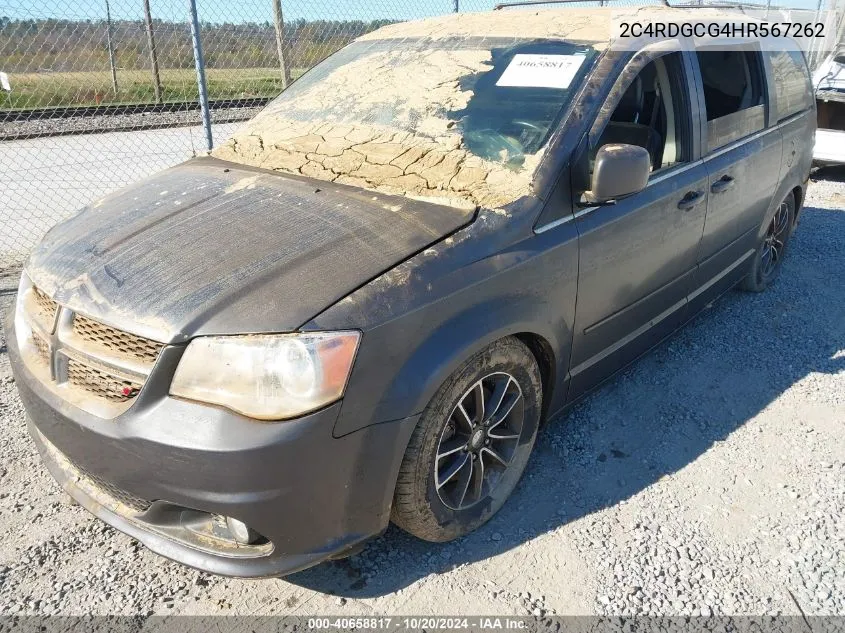 2C4RDGCG4HR567262 2017 Dodge Grand Caravan Sxt