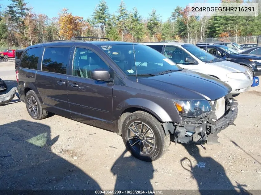 2017 Dodge Grand Caravan Gt VIN: 2C4RDGEG5HR716291 Lot: 40665299