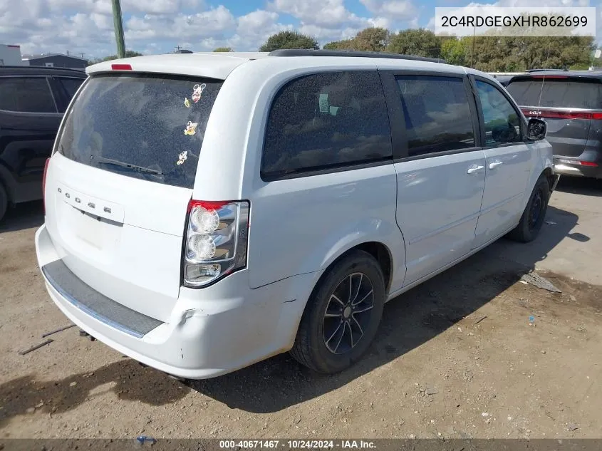 2C4RDGEGXHR862699 2017 Dodge Grand Caravan Gt