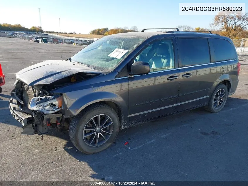 2017 Dodge Grand Caravan Sxt VIN: 2C4RDGCG3HR680023 Lot: 40680147