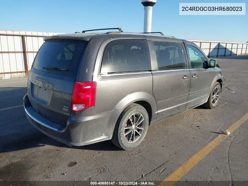 2017 Dodge Grand Caravan Sxt VIN: 2C4RDGCG3HR680023 Lot: 40680147