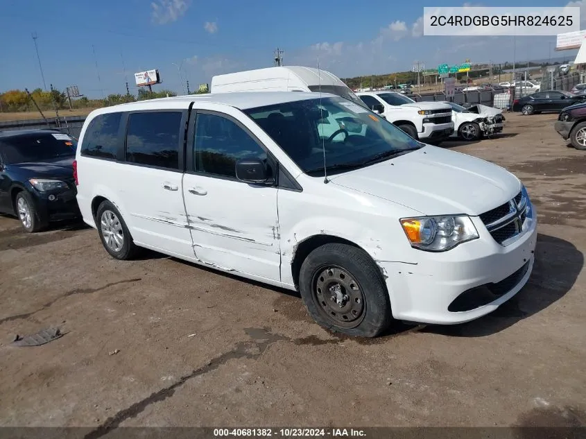 2017 Dodge Grand Caravan Se VIN: 2C4RDGBG5HR824625 Lot: 40681382